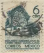 Frimärke ur Gösta Bodmans filatelistiska motivsamling, påbörjad 1950.
Frimärke från Mexico, 1941. Motiv av Minnesmonument i Guàdalajara -Minne av invigningen av järnvägslinjen emellan Mexico och Guàdalajara: 1941-