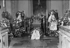 Elsa Sjögrens begravning i Alunda kyrka, Uppland 1945