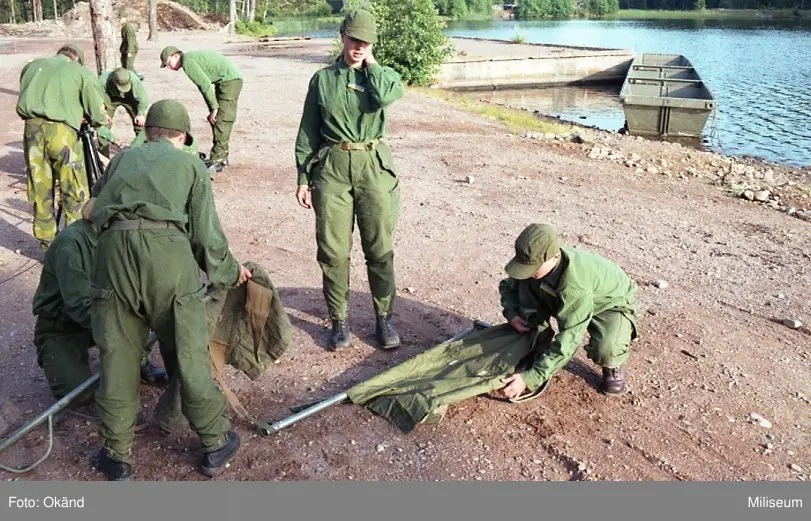 Montering av sjukbår.