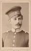 Porträtt av okänd löjtnant vid Storhertigliga Mecklenburgska grenadjärregementet nr 89, Tyskland.