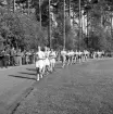 SM i gång på Värendsvallen, 1943.
5000 meter gång för kvinnor.