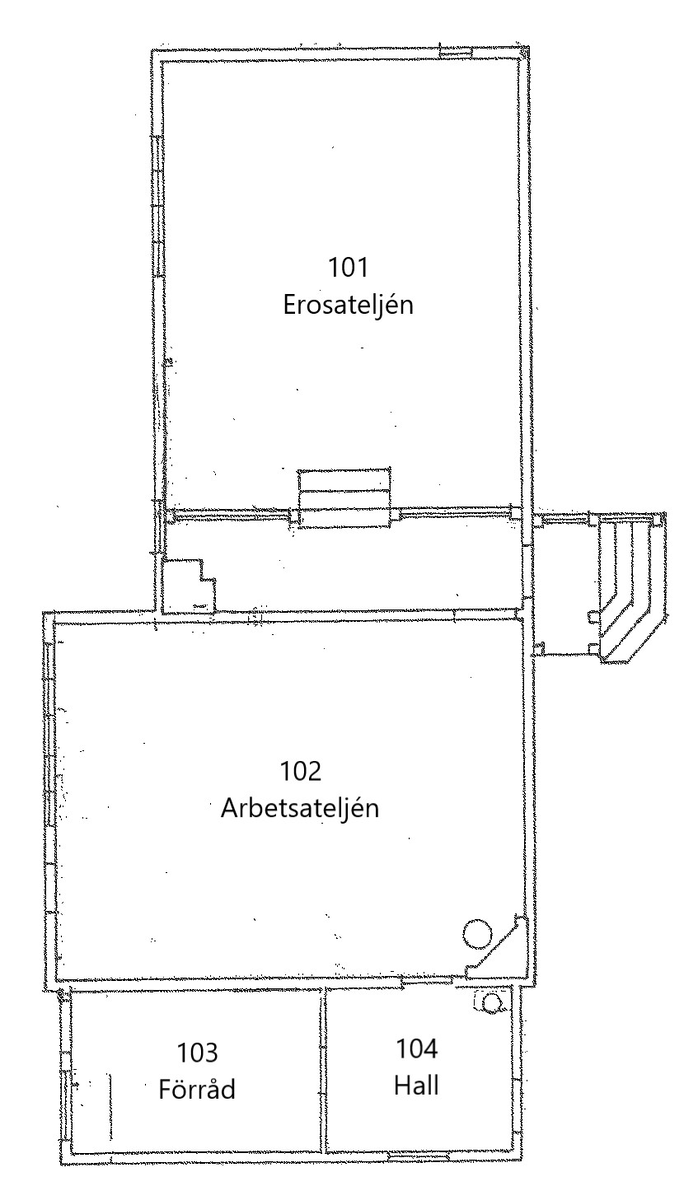 Konstnären Julius Kronbergs ateljé är en panelad, gulmålad träbyggnad, uppförd 1890 och tillbyggd 1912. Byggnaden innehåller två ateljéer och är helt präglad av sin funktion som arbetslokal. Den saknar fönster i norr, söder och väster men har stora ateljéfönster i öster. Taket är klätt med plåt och försett med en centralt placerad skorsten. 

Efter konstnärens död köpte grevinnan Wilhelmina von Hallwyl ateljén och skänkte den till Skansen. Byggnaden flyttades till Skansen 1922 från sin plats vid Lilla Skuggan på Djurgården i Stockholm.