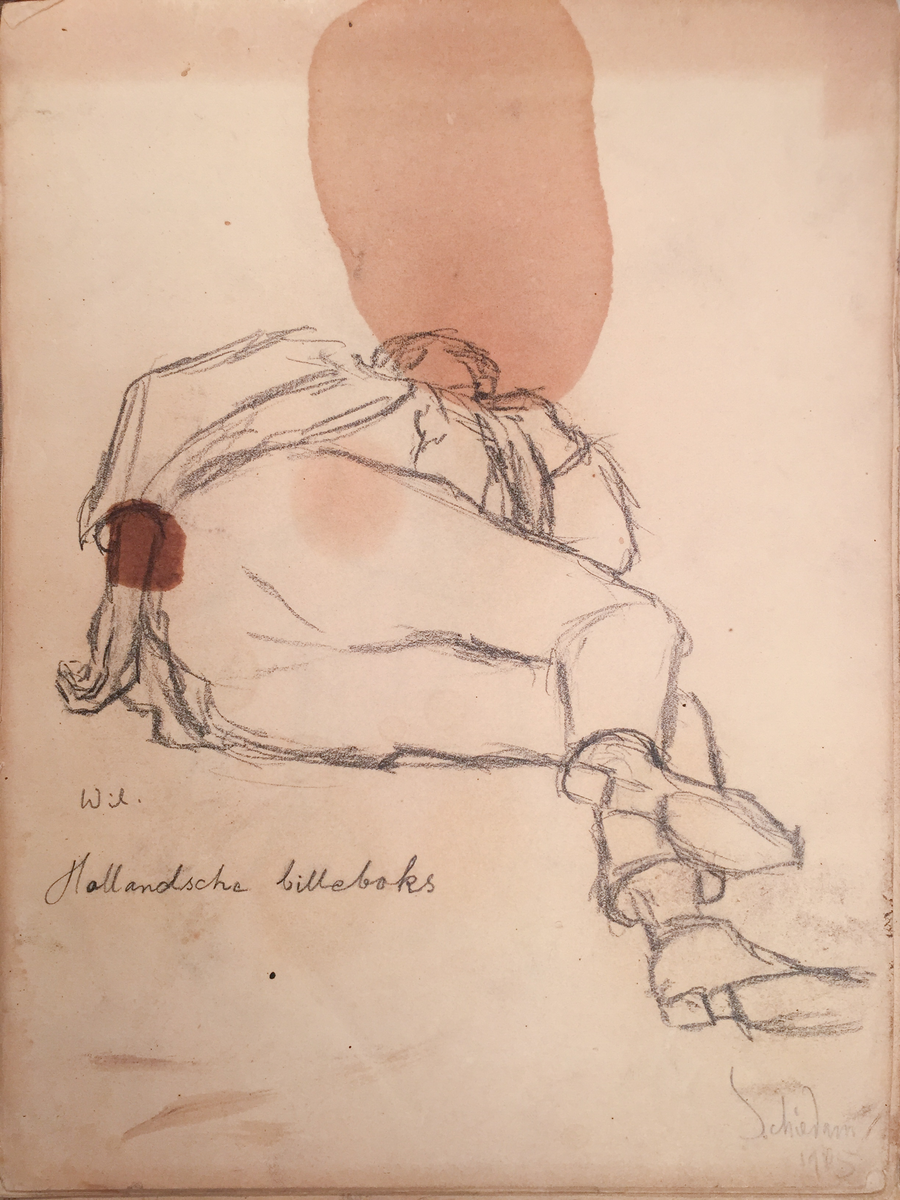 Skissboken innehåller 46 teckningar ( blad ).