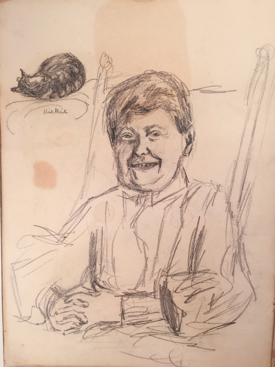 Skissboken innehåller 46 teckningar ( blad ).