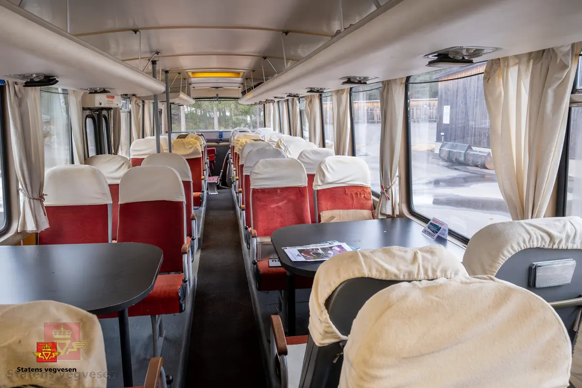 Mercedes-Benz O 317 buss, 2-akslet, har tvillinghjul på bakre aksel. Utvendige farger er rød, hvit og grå. I hovedsak rød, hvit, brun og grå innvendig. Hvite gardiner. Bussen har 45 sitteplasser og 5 ståplasser. Dieseldrevet 6-sylindret motor (underliggende) av typen OM 346h, den har et slagvolum på 10809 cm3 og yter 210 hk (151,41 kW). Bussen har blitt omlakkert utvendig tre ganger og noen karosseriplater er byttet på nedre del, ellers er det meste som levert ny i 1971. Noen stoler er skrudd løs og fjernet for å få plass til to bord.
Kilometerstand 115387 km. Original dekkdimensjon rundt om skal være 11.00-20.
Utbedringer som er utført i senere tid er nytt eksosanlegg, rep av motorbrems og utskiftning av stag/ foringer på bakaksel. Bussen har fire punkterte sidevinduer og noen vinduer trenger bedre tetning i overkant.