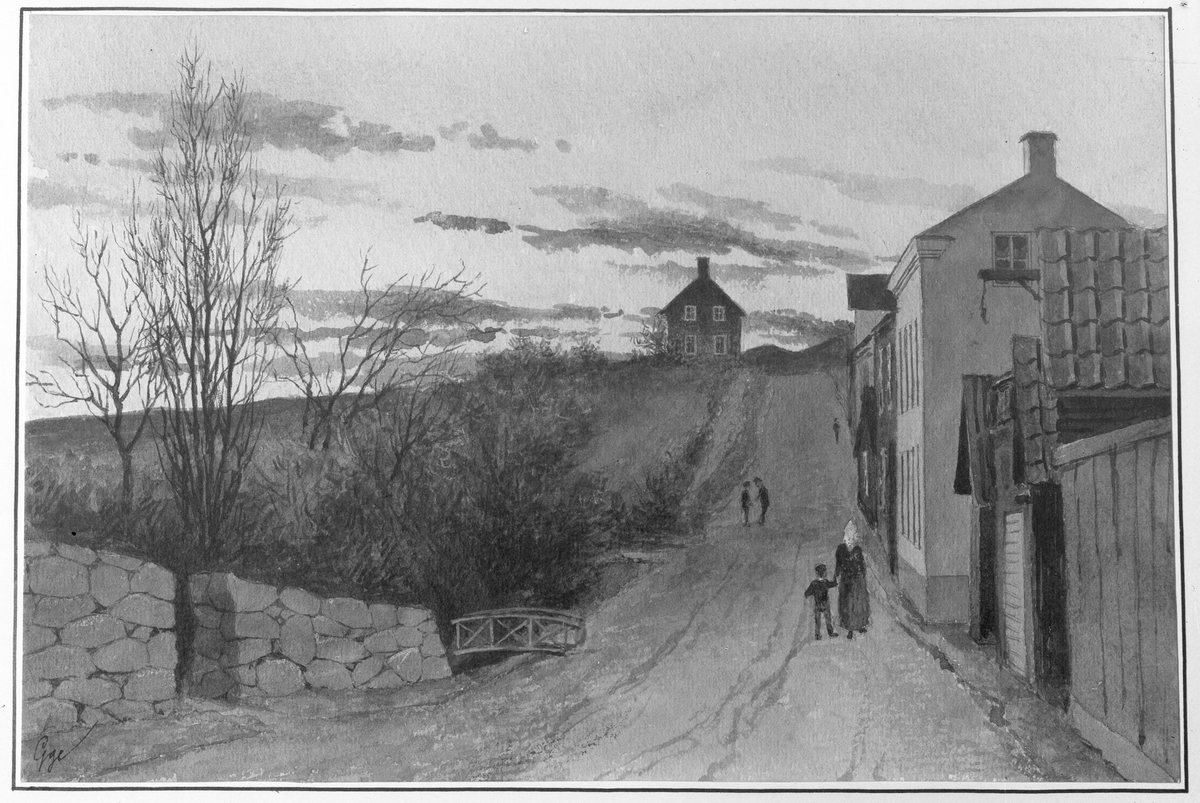 Akvarell av R. Gagge, 1878, Västerås.