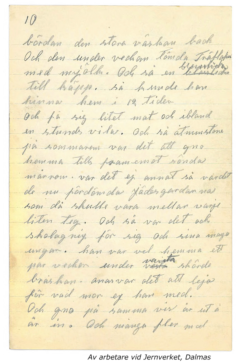 Innehåller inkomna berättelser till Karl-Erik Forsslund som rör Sägner och sedvänjor i Aspeboda socken.

Opublicerat material till bokverket 'Med Dalälven från källorna till havet.'