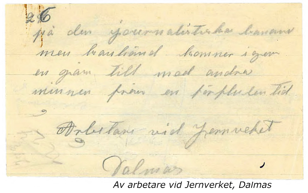 Innehåller inkomna berättelser till Karl-Erik Forsslund som rör Sägner och sedvänjor i Aspeboda socken.

Opublicerat material till bokverket 'Med Dalälven från källorna till havet.'