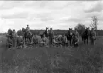 Meniga under övning, I11, Växjö, ca. 1935.