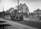 Trafikolycka på Öster i Växjö, ca. 1940-tal.