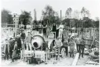 Västerås, kv. Norna.
Arbetslag vid bygget av Västerås Teater 1915.