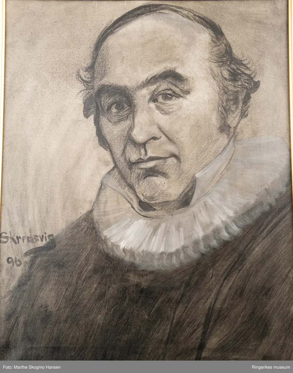 Portrett av Jørgen Moe som prest.