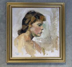 Studie, pikehode [Maleri]