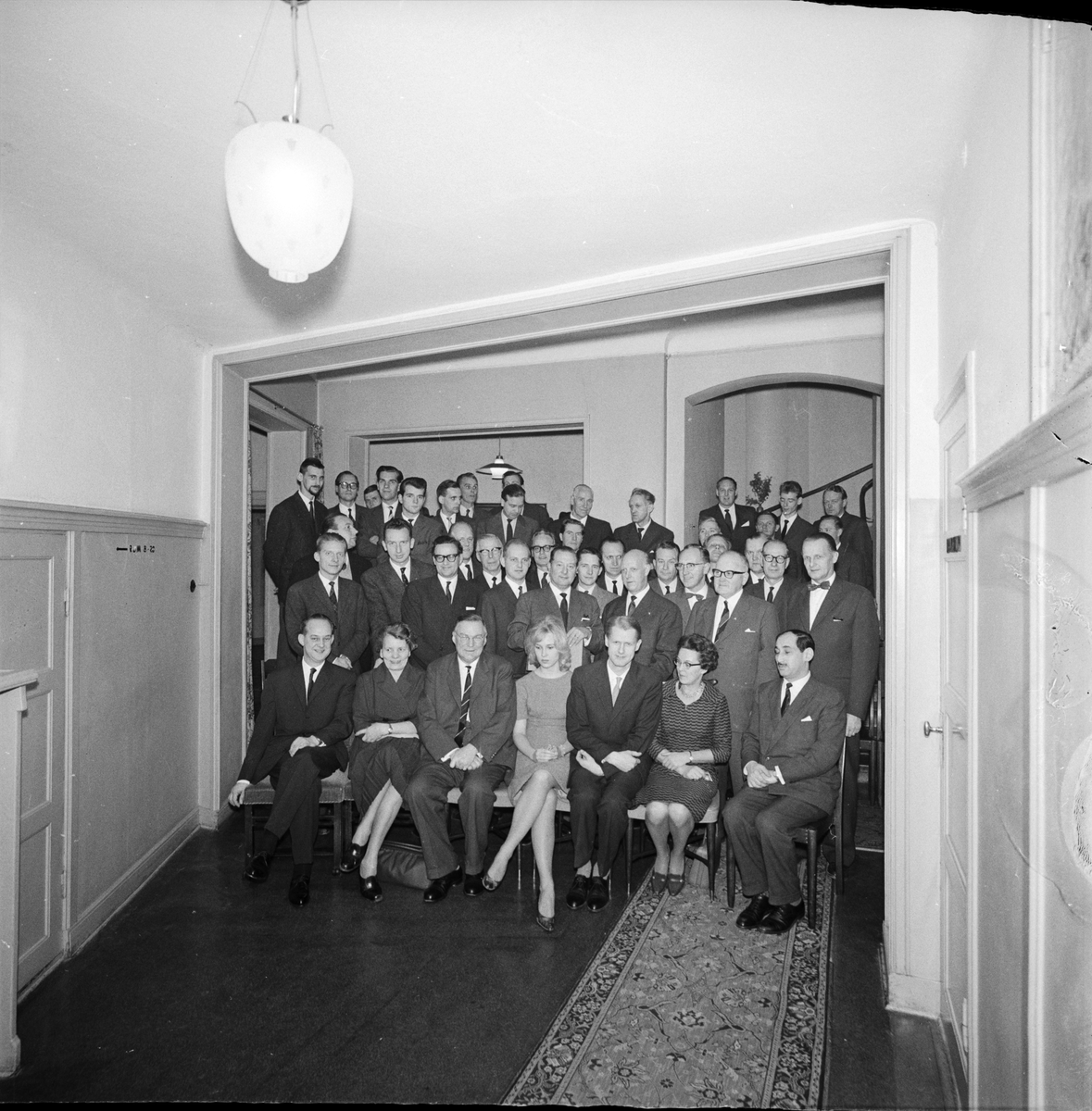 Uppsala Reklamförening på besök på UNT 1960