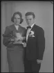 Brudpar. Ingvar Bergendorf, Box 1021, Hallstahammar. Ur Gustaf Åhmans samling.