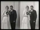 Brudpar, Bertil Lundgren, Lista Gård, Västerås.
Ur Gustaf Åhmans samling.