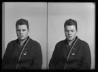 Mansporträtt, körfoto, Sten Pettersson, Kolbäck.
Ur Gustaf Åhmans samling.