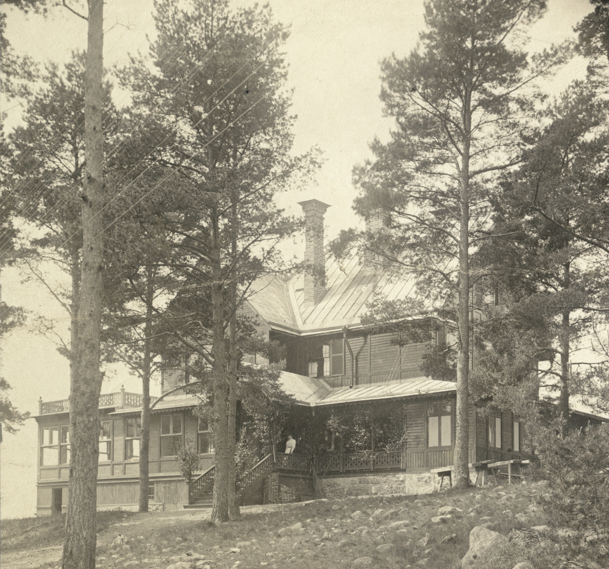 Järnvägshotellet, kvarteret Skogshyddan. Före ombyggnaden.

Bebyggelse.