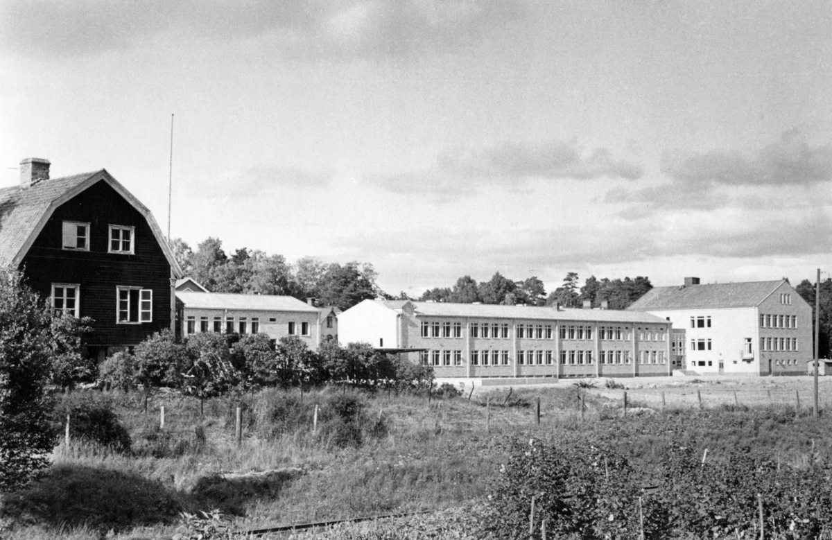 Svandammsskolan. Den gamla trädgårdsmästarbostaden till vänster, kvarteret Linnea. 

Undervisning.