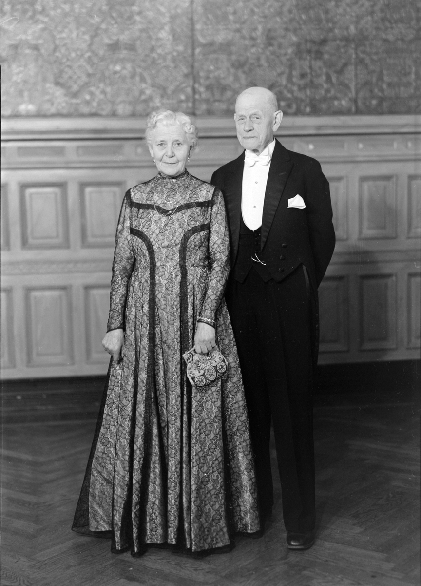 Rudolf Theoror Gotfred og Anna Marie Strøm feirer gullbryllup