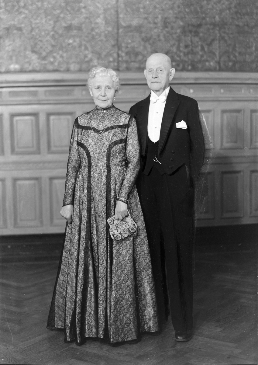 Rudolf Theoror Gotfred og Anna Marie Strøm feirer gullbryllup