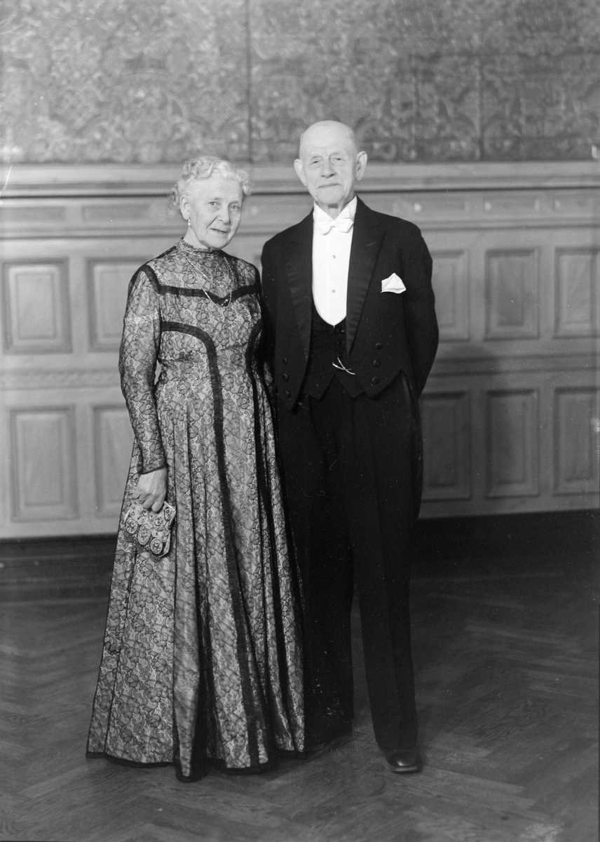 Rudolf Theoror Gotfred og Anna Marie Strøm feirer gullbryllup