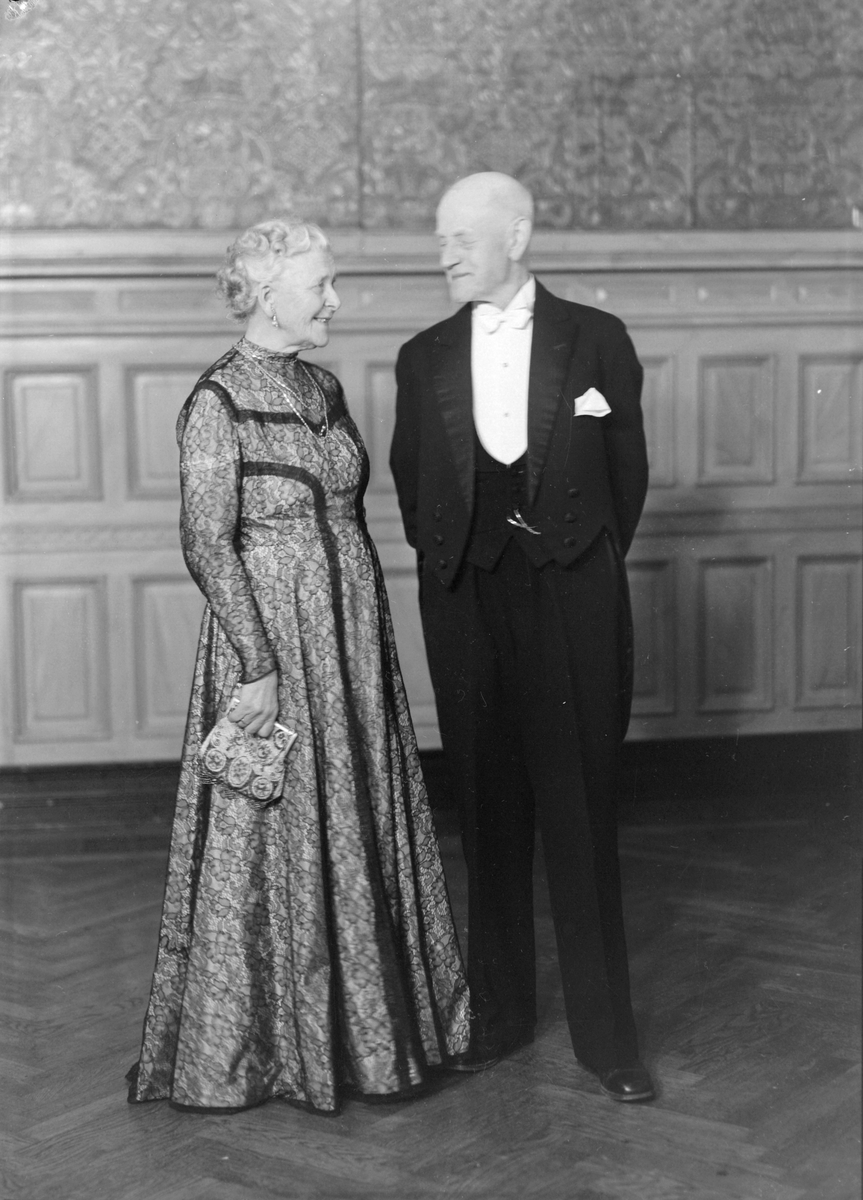 Rudolf Theoror Gotfred og Anna Marie Strøm feirer gullbryllup