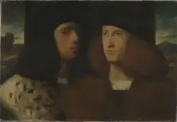 Dobbeltportrett, kopi etter Bellini [Maleri]