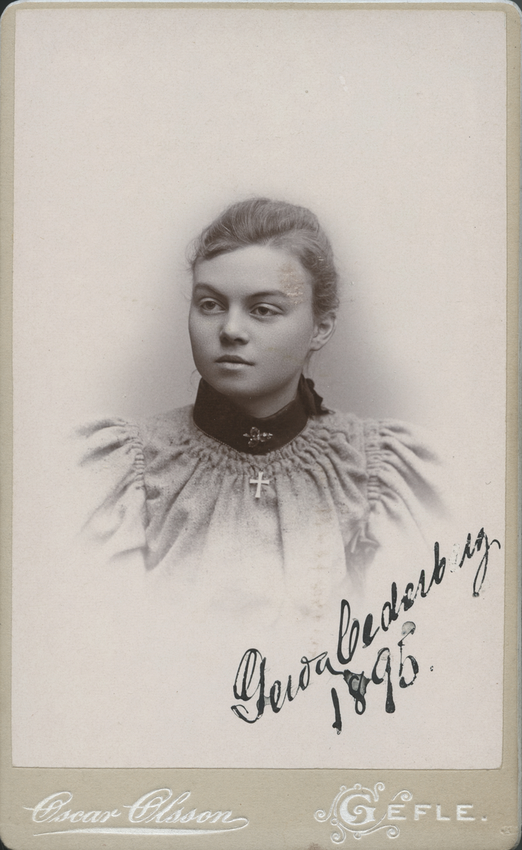 Porträtt av Gerda Cederberg, 1895.