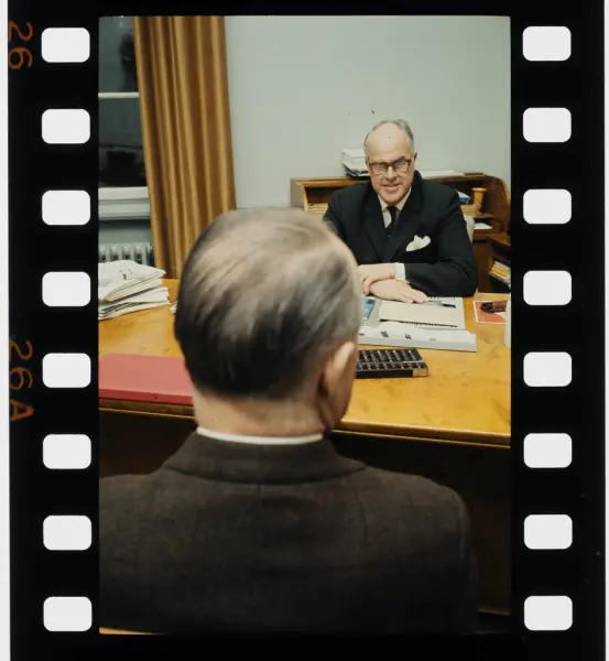 Porträtt av nytillträdde generaldirektören för Medicinalstyr