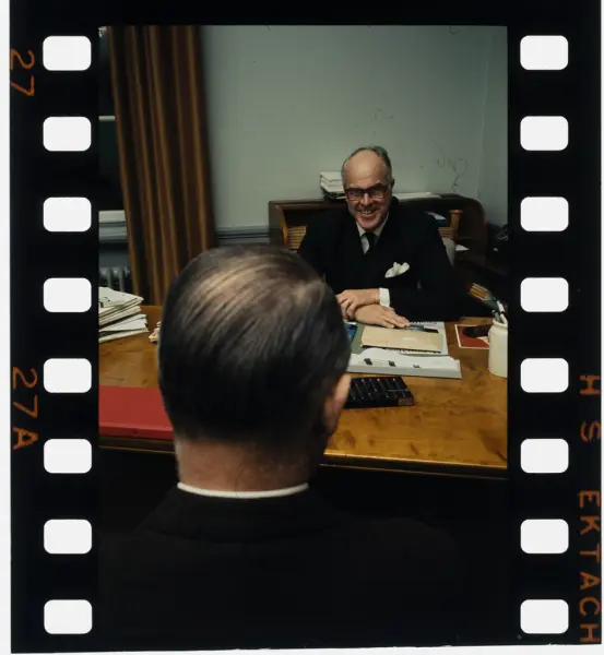 Porträtt av nytillträdde generaldirektören för Medicinalstyr