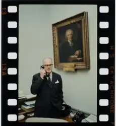 Porträtt av nytillträdde generaldirektören för Medicinalstyr