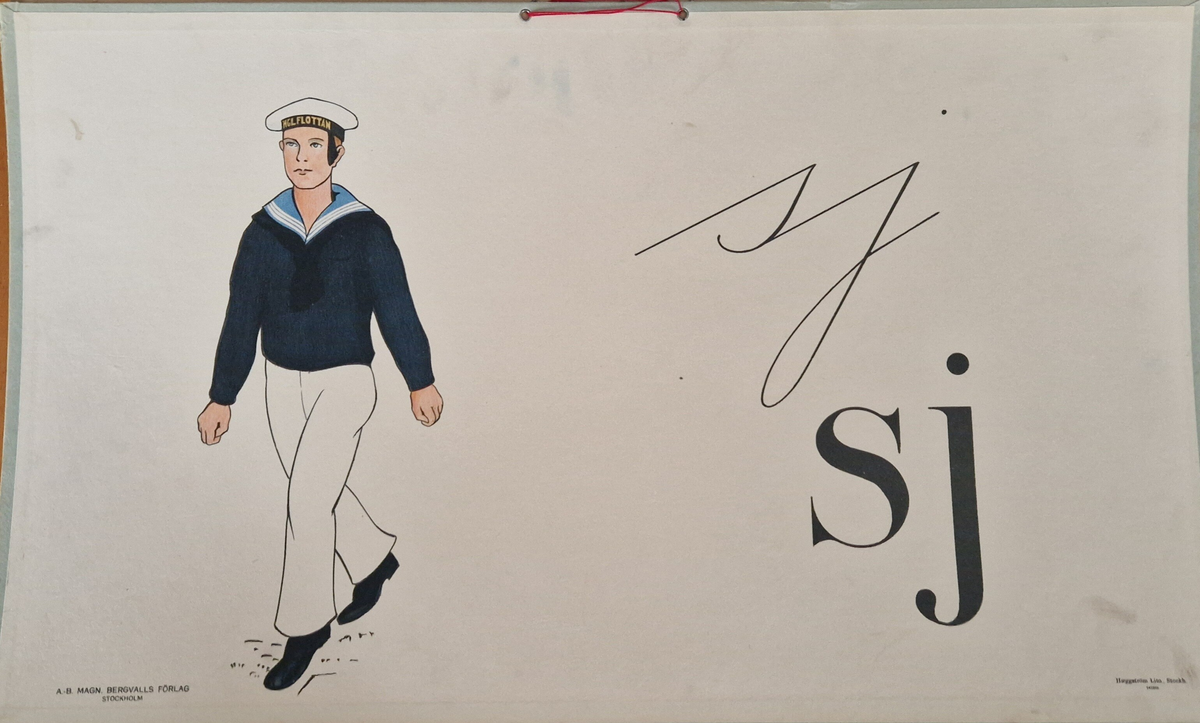 32 st skolplanscher. Gåva av Ing Mari Hedebrand, Tegelbruksgatan 48 B, Sundsvall. Haeggström Lito., Stockh. 243665.A.-B. Magn. Bergvalls förlag, Stockholm. Planscherna har två metallöglor. 
