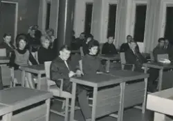 Nacka ungdomsgårdar besöker Nacka nämndhus (numera Nacka stadshus) år 1962.