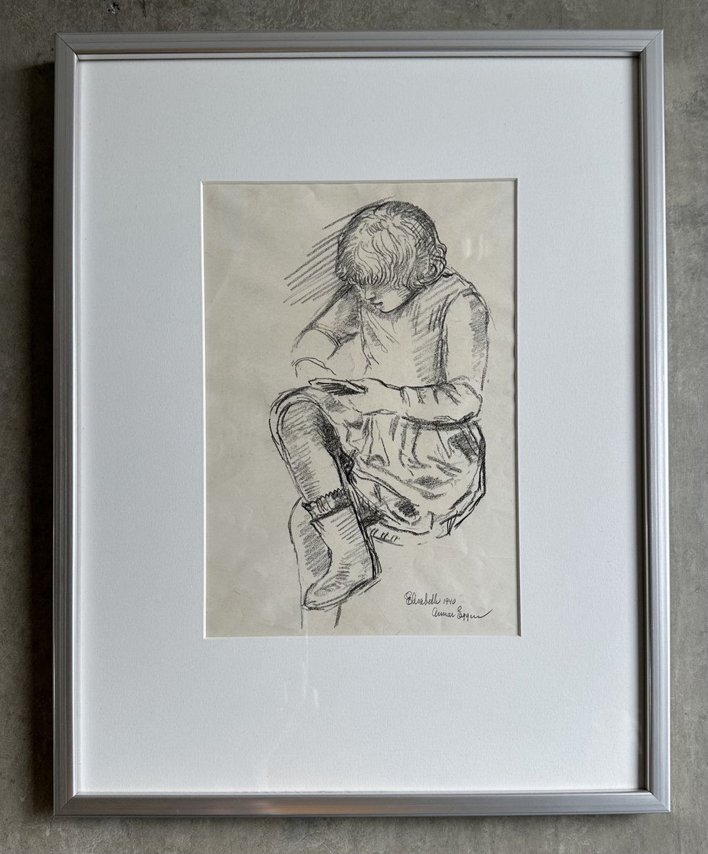 Portrett, studie av pike