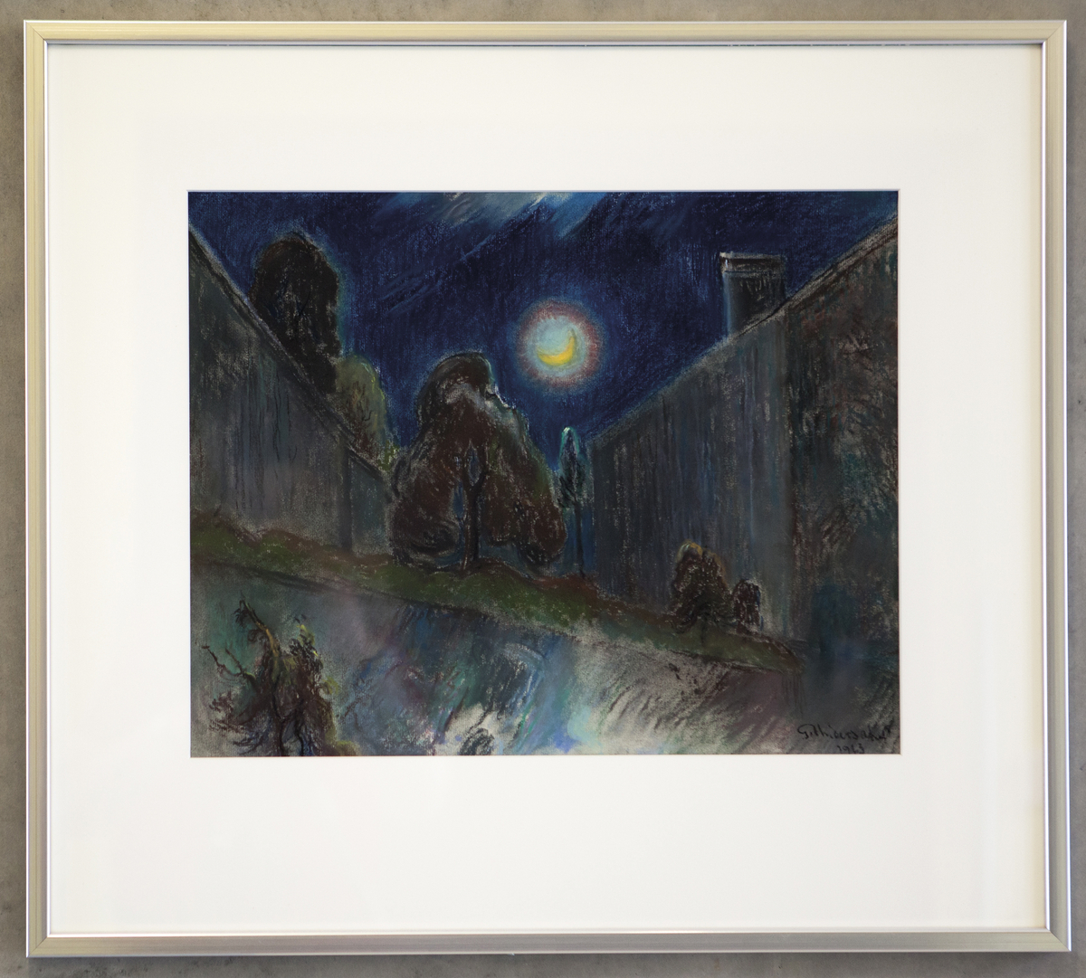 Vinternatt [Tegning]