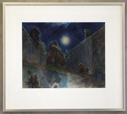 Vinternatt [Tegning]