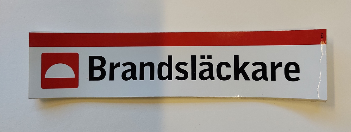 Text: Brandsläckare