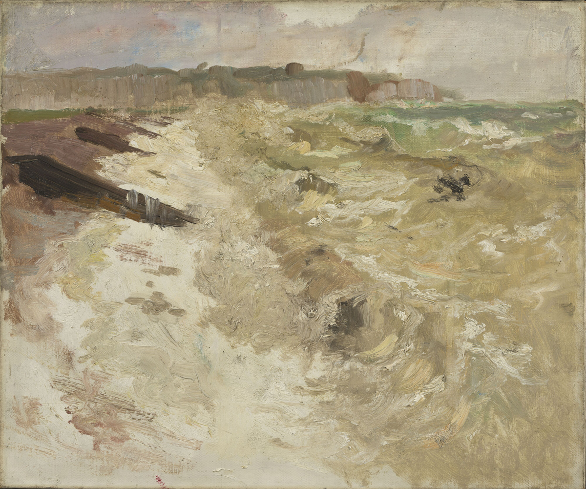 Strandstudie fra Dieppe [Maleri]