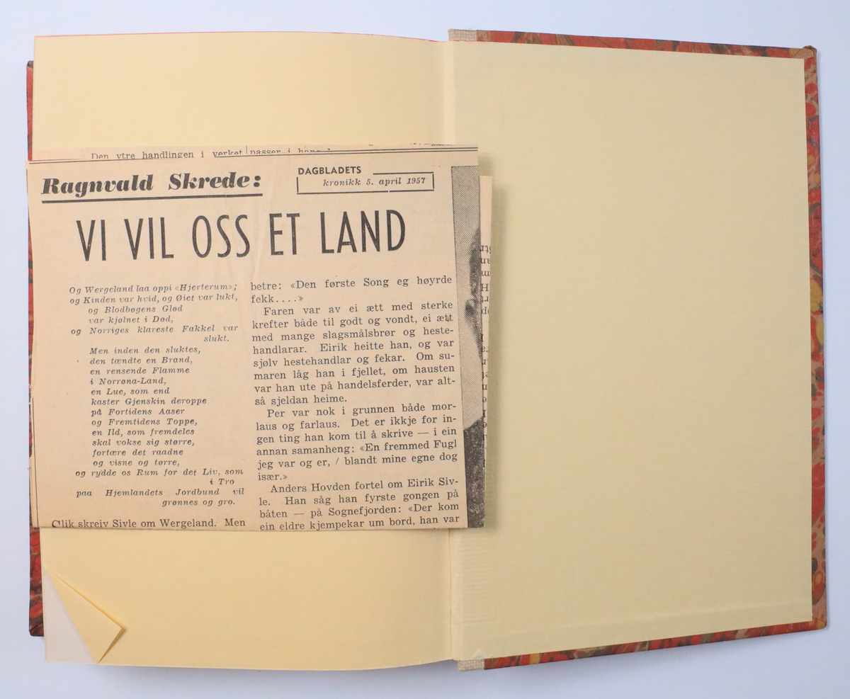 Bok frå boksamlinga til Olav H. Hauge