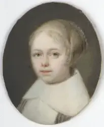 Portrett av ung dame. Kopi [Miniatyr]