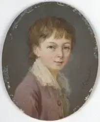 Portrett av ung gutt. Kopi [Miniatyr]