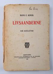 Kinck H.E.: Livsaanderne - fem novelletter