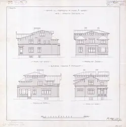 Arkitektkontoret A. Krüger & Son AB:s ritningar