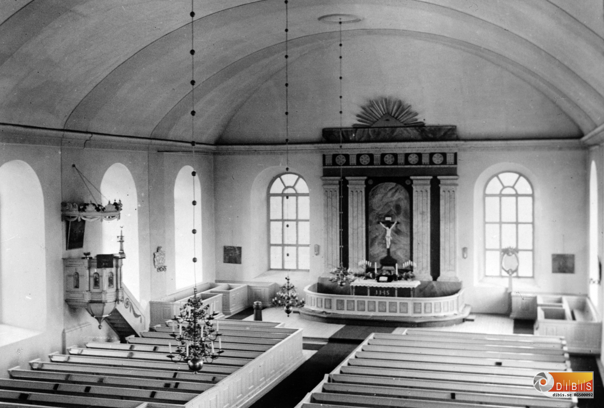 Interiörbild från Rengsjö kyrka.