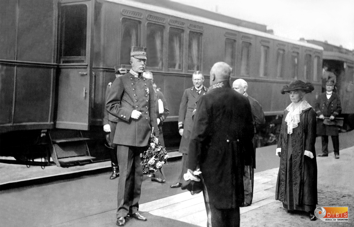 Bollnäs Järnvägstationen Konung Gustav V.