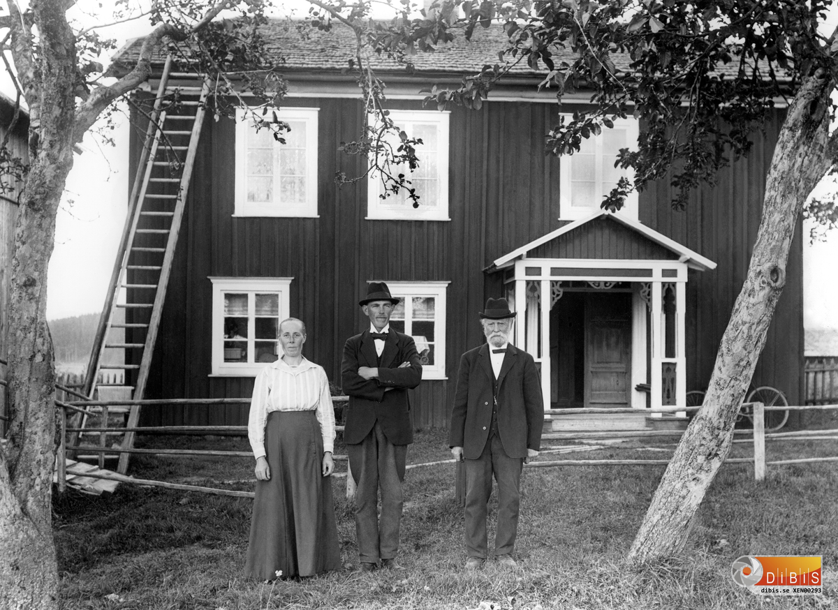 Abrams i Björtomta, Rengsjö
Från vänster:
1.Gertrud Wallin född Eriksson
2.Arvid Wallin
3.Jöns Wallin, (Arvids farfar)