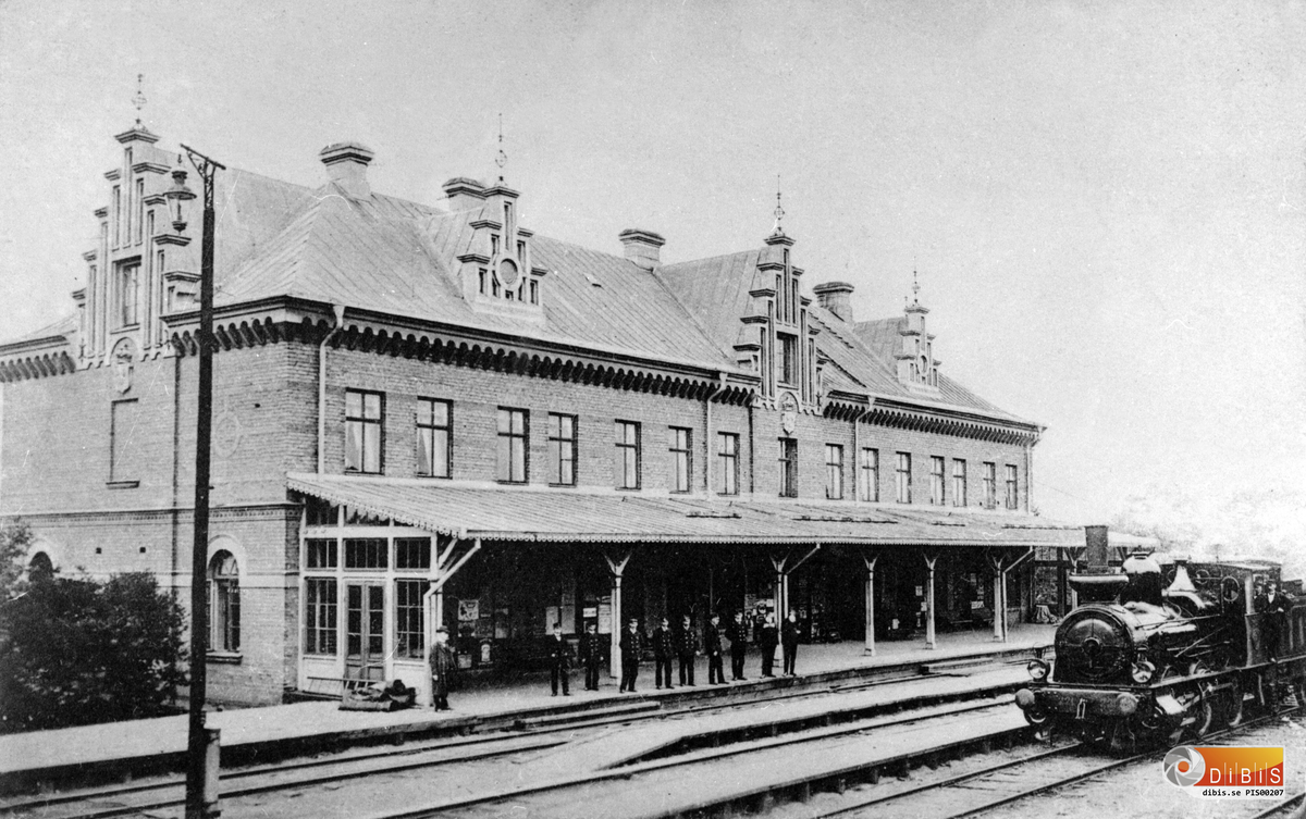 Järnvägsstationen i Söderhamn.