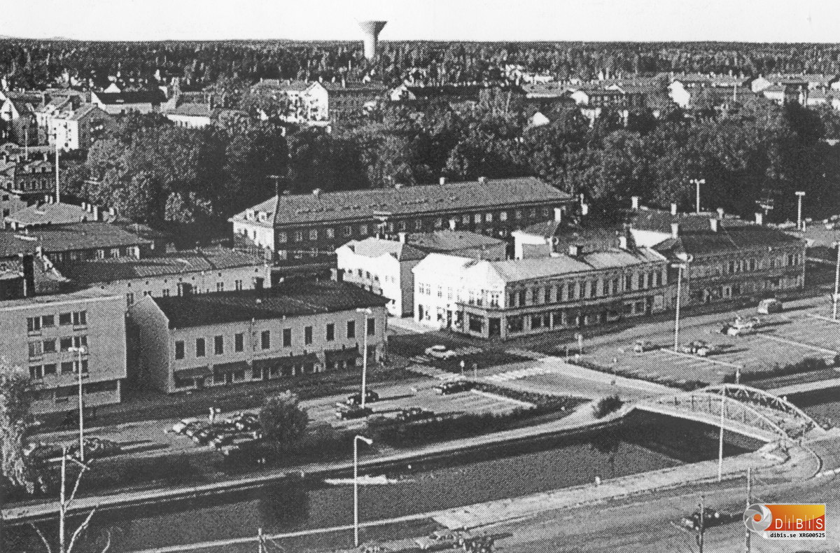 Bilden tagen från Östra berget på 1970-talet