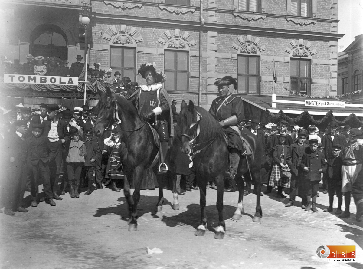 Barnens dag i Söderhamn 1906 vid Rådhustorget.